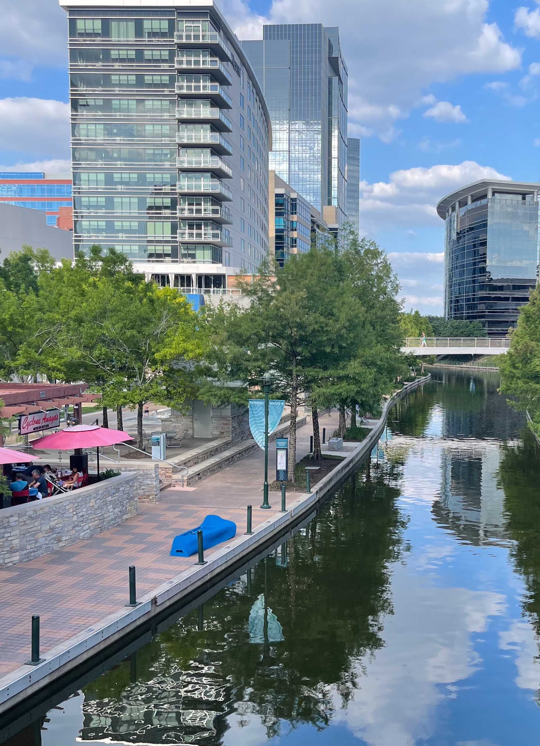 The Woodlands waterway and town center