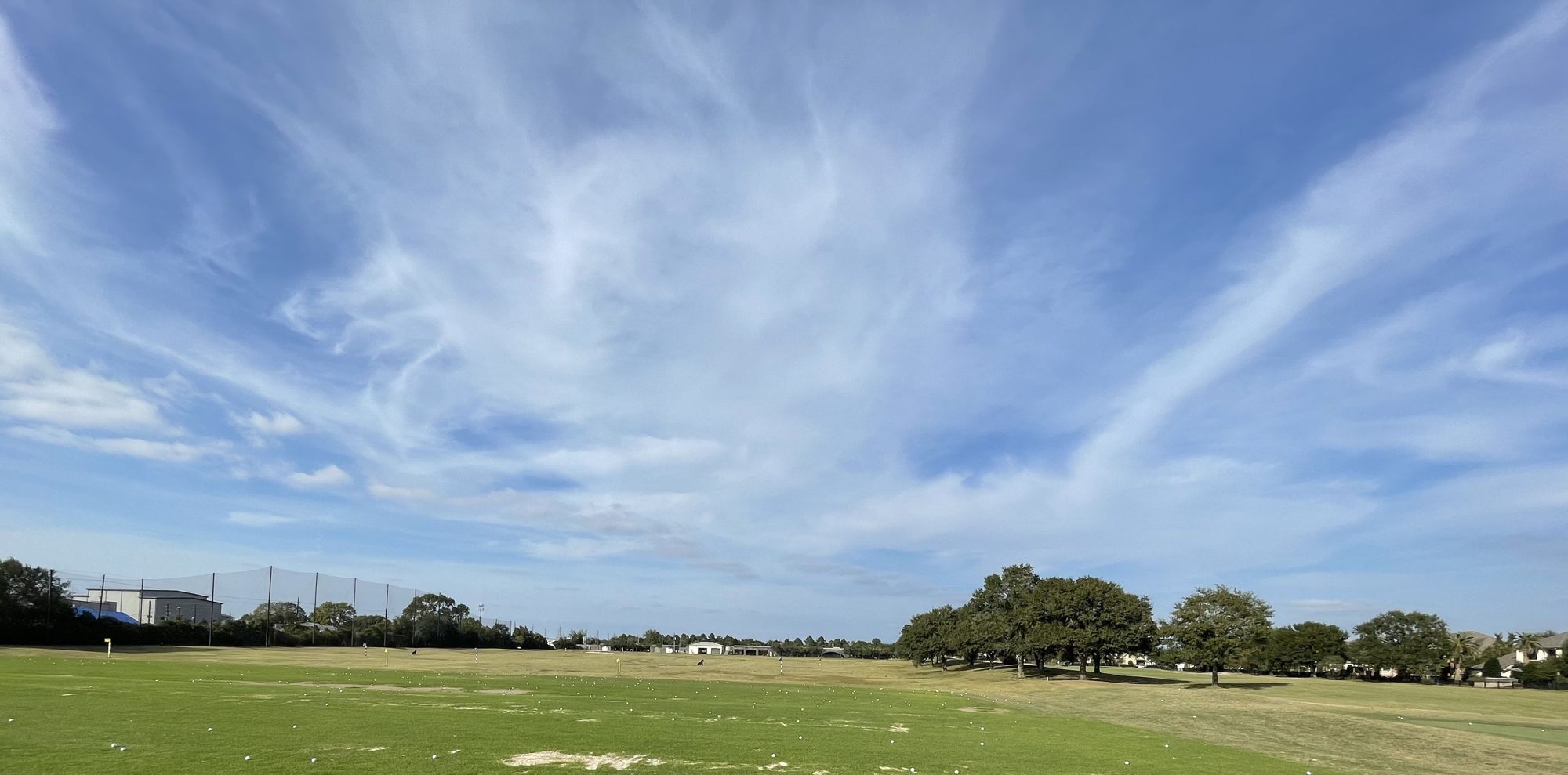 Open green space under a big Texas sky in the Cypress Grand Parkway corridor