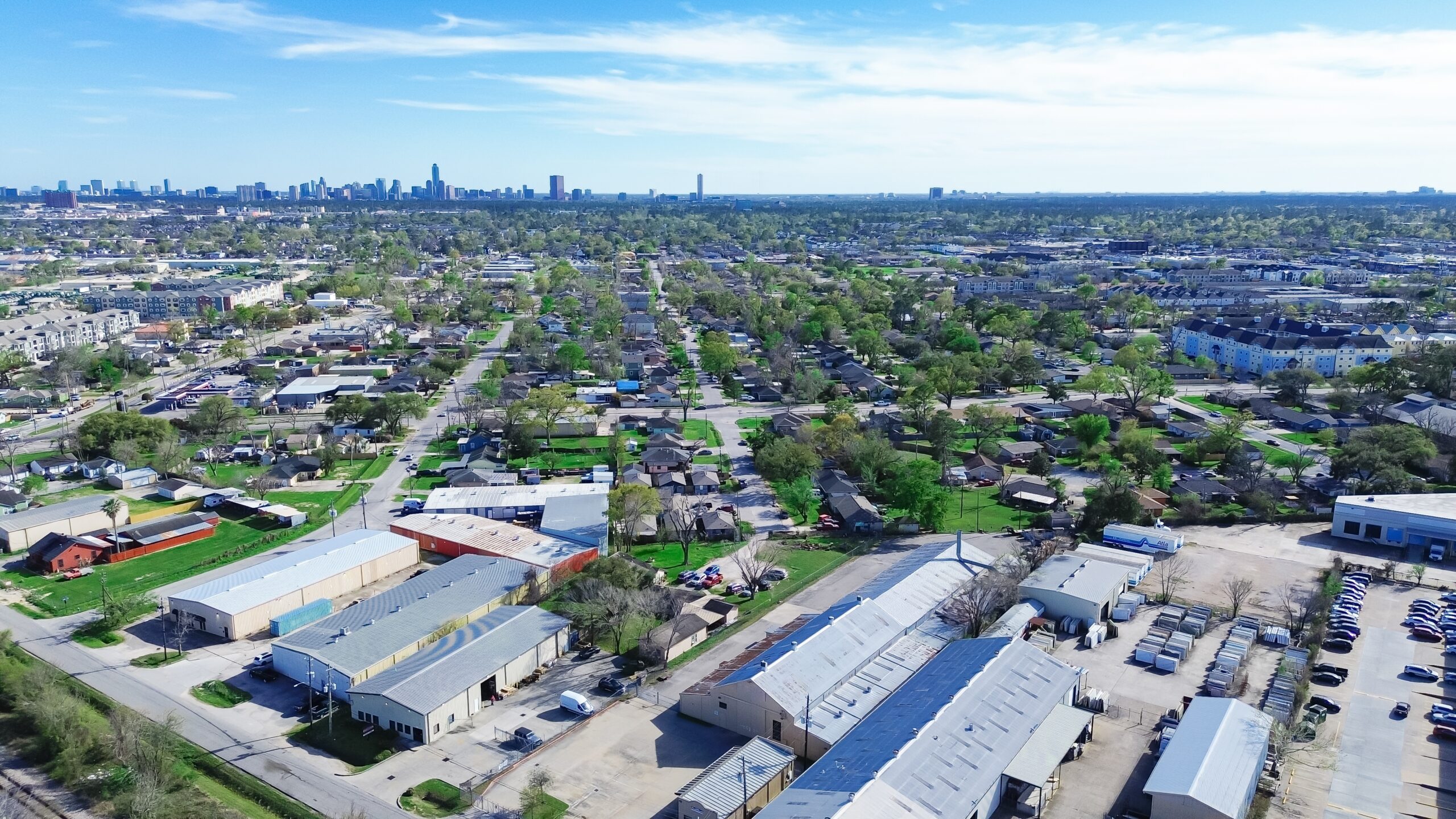 West Houston skyline along the energy corridor