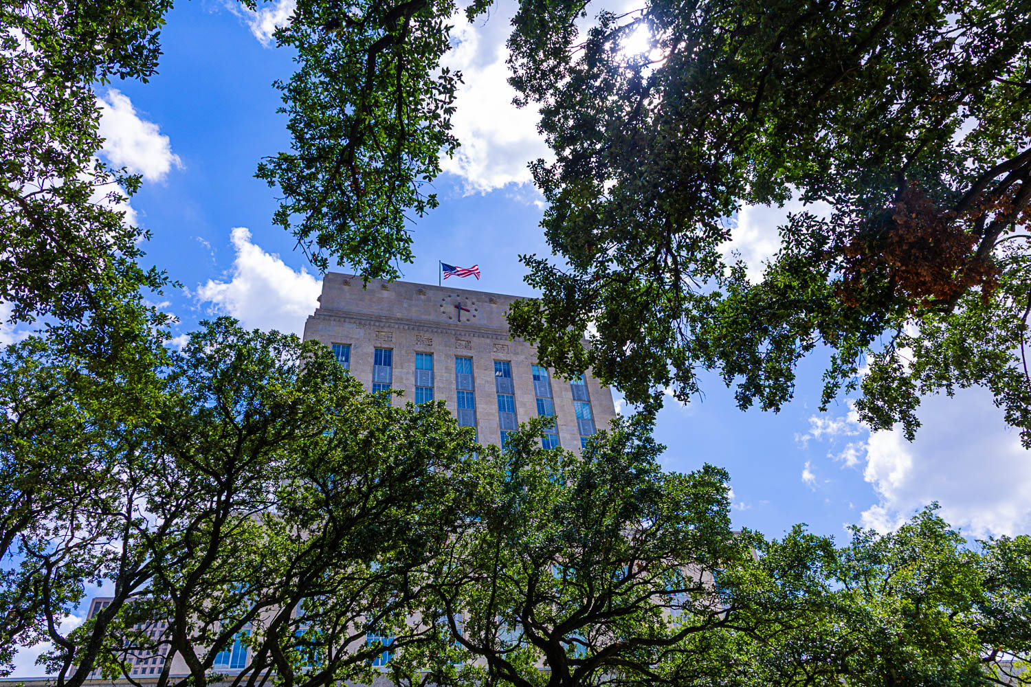 Downtown Houston from the street