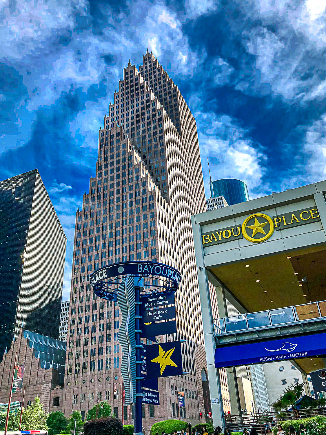 Downtown Houston skyline on a clear day