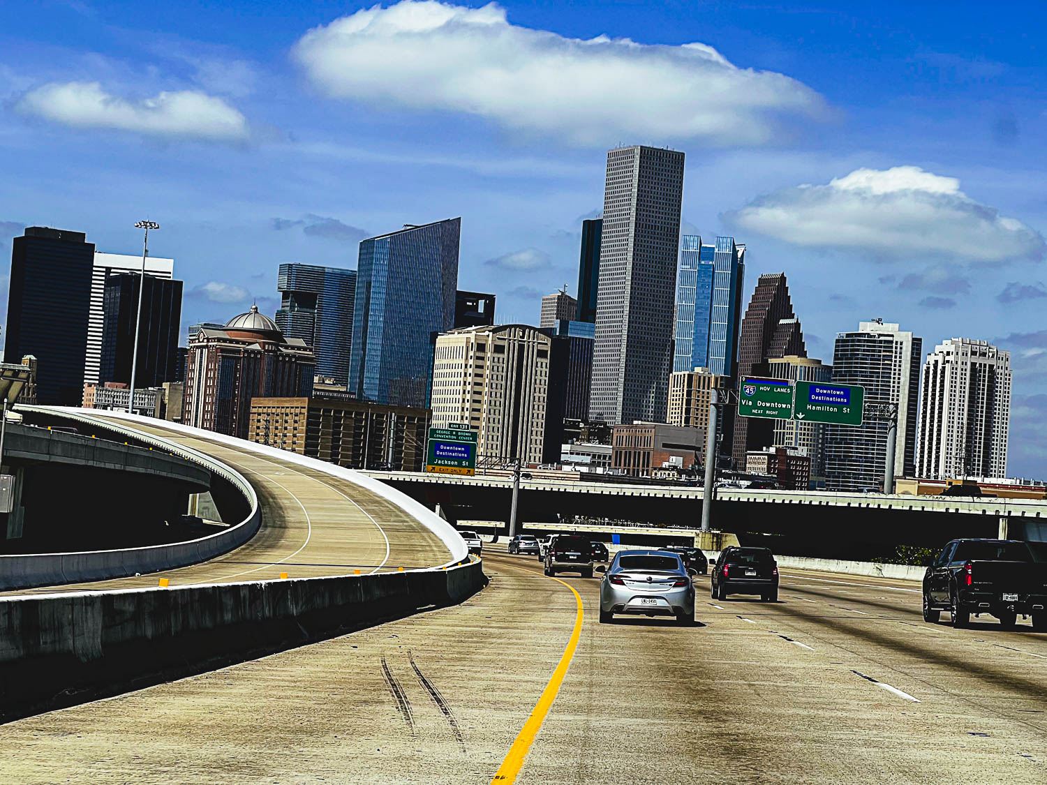 Houston skyline from Highway 59